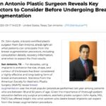 San Antonio Plastic Surgeon Reveals Top Things to Know Before Breast Augmentation